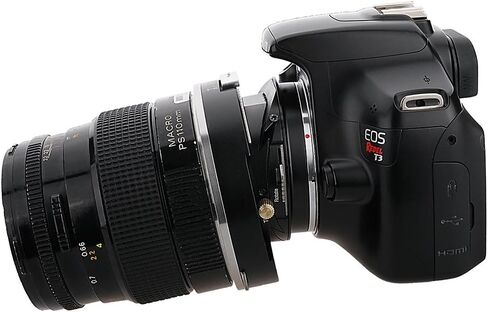 محول تركيب عدسة Fotodiox Pro TLT ROKR متوافق مع عدسات Bronica SQ على كاميرات Canon EOS EF وEF-S، أسود in Kuwait