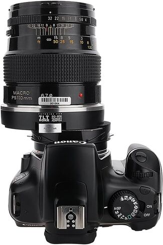 محول تركيب عدسة Fotodiox Pro TLT ROKR متوافق مع عدسات Bronica SQ على كاميرات Canon EOS EF وEF-S، أسود in Kuwait