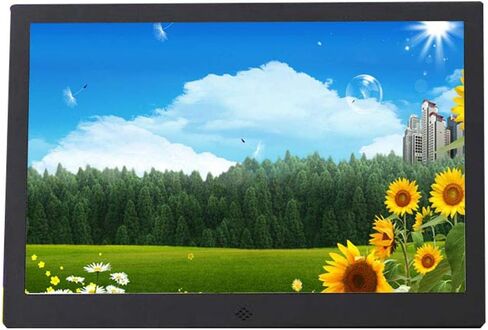 Digital Photo Frame 13.3-Inch Metal Digital Photo Frame Hd Video Player 1366 * 768 High Resolution with Remote Control Operation Digital Picture Frame (Black) in Saudi Arabia