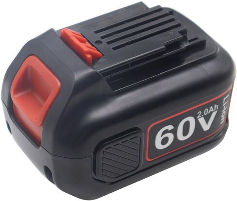 بطارية ليثيوم أيون بديلة LBX2560 2.0 أمبير 60 فولت LBX1560، متوافقة مع أدوات كهربائية لاسلكية 60 فولت B & D LHT360 LST560 LSW60C CM2060C in Kuwait