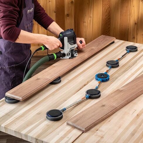 Bench Cookies Link System w/Cookie Grippers - Expandable Telescopic Extension Arm Rings for Secure Lock Fitting - Secure & Stable Grip Block Link System - Ideal Woodworking Tool for Finishing Tasks in Saudi Arabia