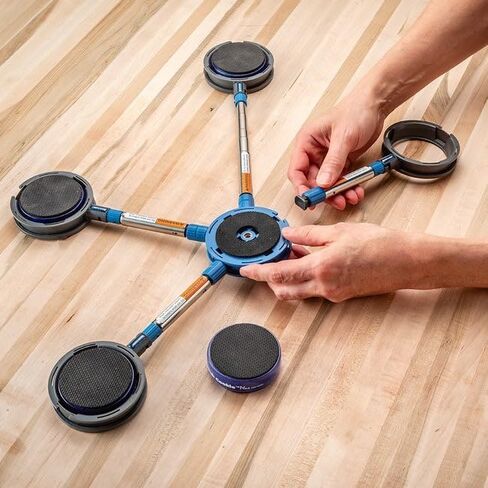 Bench Cookies Link System w/Cookie Grippers - Expandable Telescopic Extension Arm Rings for Secure Lock Fitting - Secure & Stable Grip Block Link System - Ideal Woodworking Tool for Finishing Tasks in Saudi Arabia