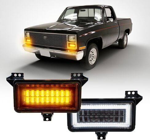 NJSBYL LED LED أضواء إشارة الدوران لعام 1983-1986 C10 K10 C20 K30 K30 C1500 K1500 C2500 K2500 شاحن in Saudi Arabia