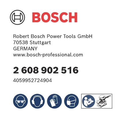 مجموعة ورق الصنفرة Bosch 50x Expert C470 (للطلاء على الخشب، والخشب الصلب، بقطر 80 × 133 مم، وحبيبات 10 × 60، و10 × 80، و10 × 120، و10 × 180، و10 × 240، وأداة صنفرة مدارية ملحقة احترافية) in Kuwait