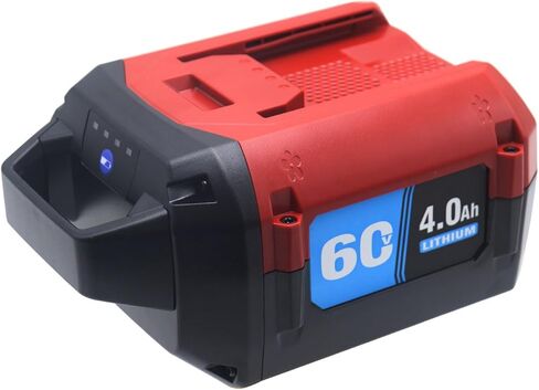 Replacement 4.0Ah 60V Lithium Battery for Toro 60V L108 L324 L135 L216 L405 88620 88625 88640 88660 88675 for Lawn Mowers Snow Blowers Leaf Blowers Trimmers Cordless Tools in Saudi Arabia