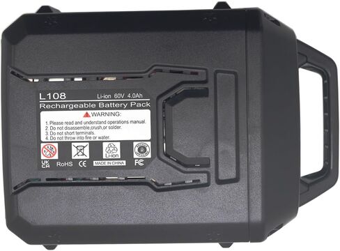 Replacement 4.0Ah 60V Lithium Battery for Toro 60V L108 L324 L135 L216 L405 88620 88625 88640 88660 88675 for Lawn Mowers Snow Blowers Leaf Blowers Trimmers Cordless Tools in Saudi Arabia