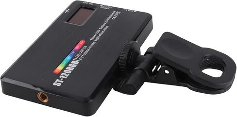 المشبك/حامل على ضوء الفيديو RGB المحمول ضوء التصوير الفوتوغرافي LED مع 20 تأثيرات إضاءة مشهد خاص للكمبيوتر المحمول اللوحي in Saudi Arabia