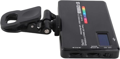 المشبك/حامل على ضوء الفيديو RGB المحمول ضوء التصوير الفوتوغرافي LED مع 20 تأثيرات إضاءة مشهد خاص للكمبيوتر المحمول اللوحي in Saudi Arabia