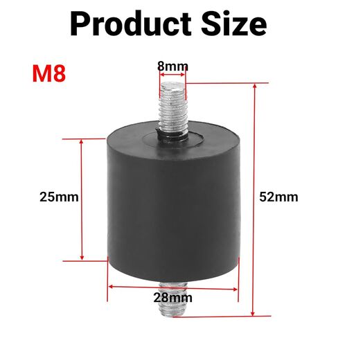 4Pcs Rubber Vibration Isolators for Air Compressor Generator and Motor Anti Vibration Mounts Reduce Noise and Enhance Stability(M8) in Saudi Arabia
