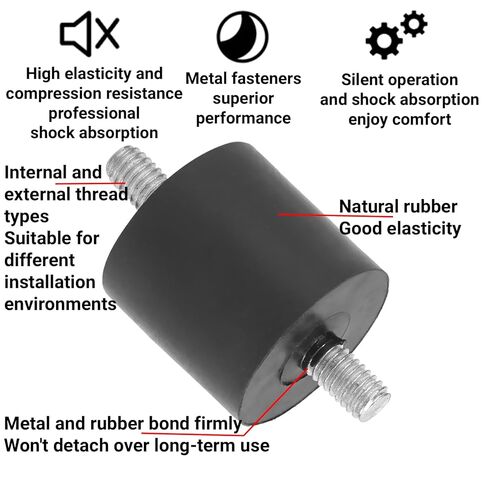 4Pcs Rubber Vibration Isolators for Air Compressor Generator and Motor Anti Vibration Mounts Reduce Noise and Enhance Stability(M8) in Saudi Arabia