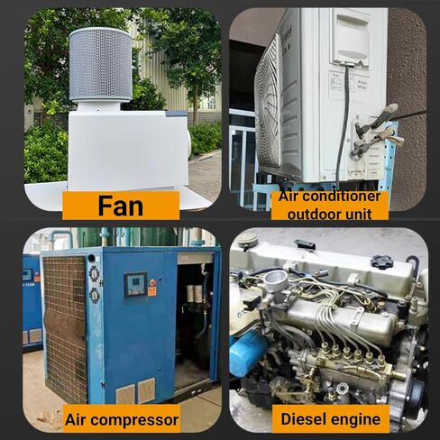 4Pcs Rubber Vibration Isolators for Air Compressor Generator and Motor Anti Vibration Mounts Reduce Noise and Enhance Stability(M8) in Saudi Arabia