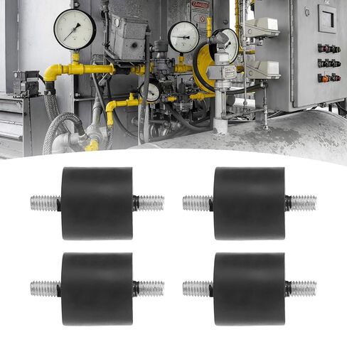 4Pcs Rubber Vibration Isolators for Air Compressor Generator and Motor Anti Vibration Mounts Reduce Noise and Enhance Stability(M8) in Saudi Arabia