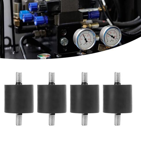 4Pcs Rubber Vibration Isolators for Air Compressor Generator and Motor Anti Vibration Mounts Reduce Noise and Enhance Stability(M8) in Saudi Arabia