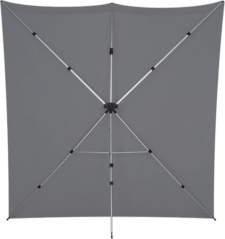 طقم خلفية Westcott 8'x8' رمادي محايد X-Drop Pro مقاوم للتجاعيد - لصور الرأس والصور الشخصية ومقابلات الفيديو وأكشاك الصور... in Saudi Arabia