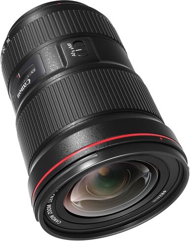 عدسة Canon EF 16-35mm f/2.8L III USM لكاميرات Canon EF-Mount APS-C DSLR + حافظة عدسة + غطاء + فلتر للأشعة فوق البنفسجية + منفاخ غبار + قلم فرشاة مستشعر + حافظة غطاء (حزمة 10 قطع)، أسود (متجدد) in Kuwait