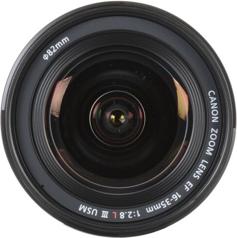 عدسة Canon EF 16-35mm f/2.8L III USM لكاميرات Canon EF-Mount APS-C DSLR + حافظة عدسة + غطاء + فلتر للأشعة فوق البنفسجية + منفاخ غبار + قلم فرشاة مستشعر + حافظة غطاء (حزمة 10 قطع)، أسود (متجدد) in Kuwait