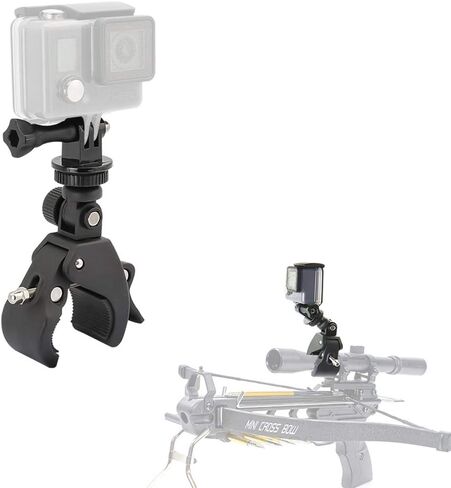 Easy Installation Adjustable Crossbow Gun Scope Camera Clamp Mount with 1/4 Thread for Gopro Hero Session Fixation in Saudi Arabia
