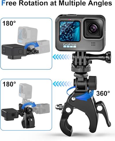 Easy Installation Adjustable Crossbow Gun Scope Camera Clamp Mount with 1/4 Thread for Gopro Hero Session Fixation in Saudi Arabia