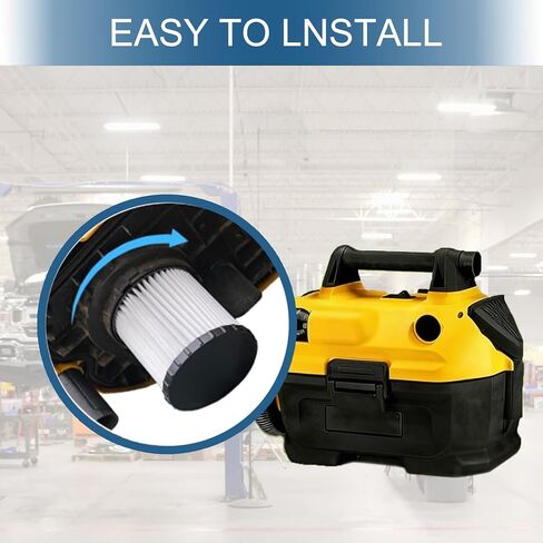 4 عبوات DCV5801H مرشحات HEPA بديلة، متوافقة مع DEWALT DCV580H، DCV581H 20V MAX مكنسة كهربائية رطبة/جافة، مجموعات قابلة للغسل وإعادة الاستخدام in Saudi Arabia