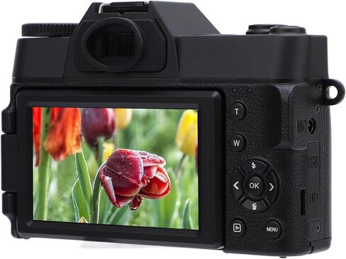4K Digital Camera for Photography, 60FPS 56MP 16X Zoom Autofocus Wide Angle Wi Fi Vlogging Camera with 3 270° Flip 32G SD Card Flash Compact Travel Camera for YouTube in Saudi Arabia