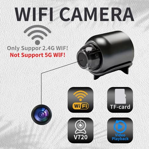2Pcs Mini WiFi Cameras for Home, Car & Baby Monitoring | Wireless Security Camera with Real-Time Phone Alerts, Indoor/Outdoor Use, USB Powered, No SD Card in Saudi Arabia