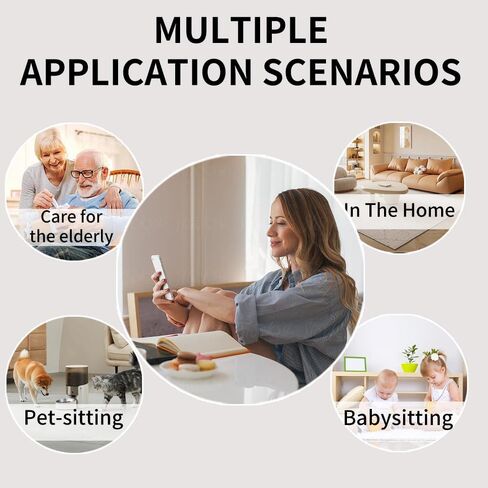 2Pcs Mini WiFi Cameras for Home, Car & Baby Monitoring | Wireless Security Camera with Real-Time Phone Alerts, Indoor/Outdoor Use, USB Powered, No SD Card in Saudi Arabia