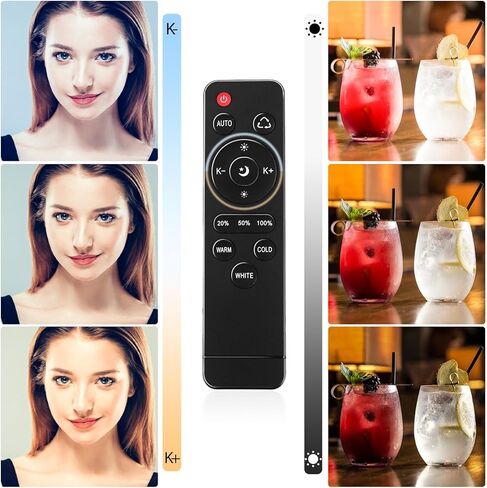 مجموعة إضاءة التصوير الفوتوغرافي من Brrnoo Studio، إضاءة فيديو LED عالية السطوع ودرجة حرارة ثنائية اللون مع صندوق سوفت بوكس ​​50 × 70 سم وجهاز تحكم عن بعد، للتصوير الفوتوغرافي والفيديو الاحترافي in Kuwait
