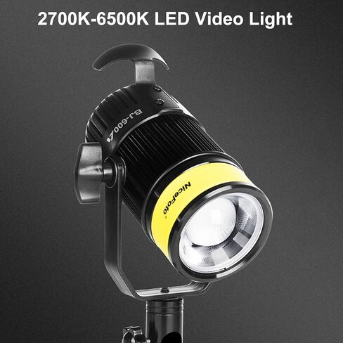 EBTOOLS LED Video Light, 3500LM 22000lux 2700K-6500K Dimmable, CRI 96+, 5 Effects, with Remote Controller, Photography Continuous Output Lighting (US Plug) in Saudi Arabia