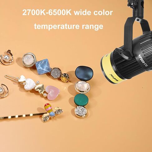 EBTOOLS LED Video Light, 3500LM 22000lux 2700K-6500K Dimmable, CRI 96+, 5 Effects, with Remote Controller, Photography Continuous Output Lighting (US Plug) in Saudi Arabia