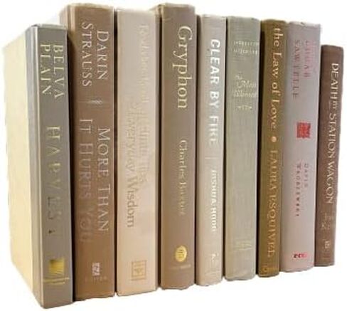 Real Books by Color for Office or Home Decor - Interior Design Wedding Display Photo Prop Staging Decoration (5 Books, Light Blue) in Kuwait