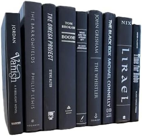 Real Books by Color for Office or Home Decor - Interior Design Wedding Display Photo Prop Staging Decoration (5 Books, Light Blue) in Kuwait