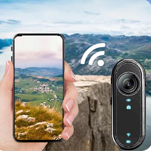 كاميرا Asixxsix 1080P Thumb Action، مسجل فيديو صغير يمكن ارتداؤه مع بطاقة ذاكرة 64 جيجابايت، حامل للسيارة وحافظة من السيليكون، كاميرا محمولة يمكن ارتداؤها على الجسم لمدونات الفيديو وركوب الدراجات in Saudi Arabia