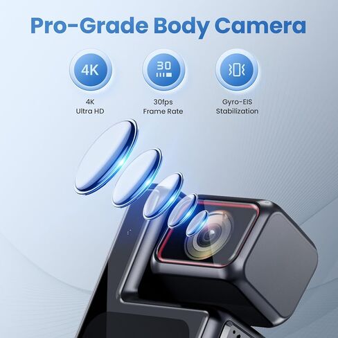 كاميرا EBTOOLS 4K HD المحمولة، 48 ميجابكسل، شاشة لمس 1.69 بوصة، عدسة قابلة للتعديل 180 درجة، مقاومة للاهتزاز، عدسة زاوية واسعة 140 درجة، خيط 1/4 بوصة، نقل سريع واي فاي، كاميرا فيديو محمولة، IP65 in Kuwait