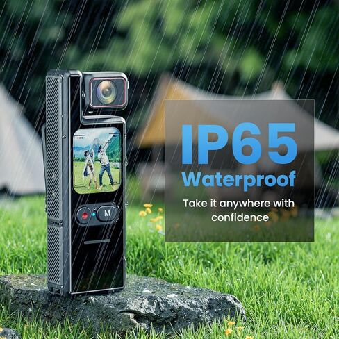 كاميرا EBTOOLS 4K HD المحمولة، 48 ميجابكسل، شاشة لمس 1.69 بوصة، عدسة قابلة للتعديل 180 درجة، مقاومة للاهتزاز، عدسة زاوية واسعة 140 درجة، خيط 1/4 بوصة، نقل سريع واي فاي، كاميرا فيديو محمولة، IP65 in Kuwait