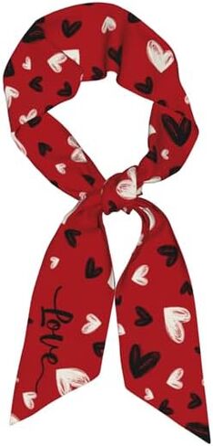 Silk Scarf Women Fashion Head Neck Skinny Scarf Printed for Hair Handbags Bag Dress 47.2"x3.1" in Saudi Arabia