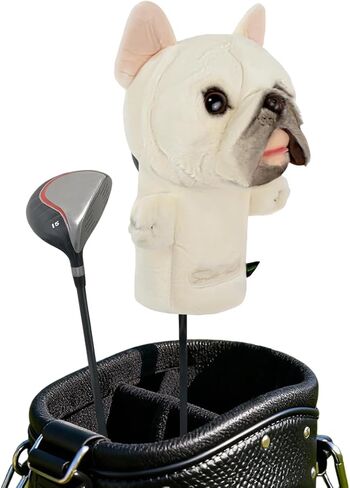 Scott Edward Funny Golf Club Headcover Fit Well for Driver Wood Upto 460cc Cute Beagle Dog and Bulldog Animal Design Soft Functional Stylish Protection for Men and Women in Saudi Arabia