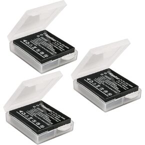 Kastar بطارية 3 حزمة لباناسونيك لوميكس CGA-S005 CGA-S005A/1B CGA-S005E CGA-S005GK DMW-BCC12 ولوميكس DMC-FS1 DMC-FS2 DMC-FX01 DMC-FX07 DMC-FX1 DMC-FX3 DMC-FX180 DMC-LX1 DMC-LX3 in Kuwait