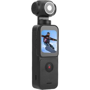 PUSOKEI 5K WiFi Sports Camera, 270 Rotating Lens with 150 Wide Angle & EIS Anti Shake, 1.69 Screen Action Camera for Vlog, Cycling, Outdoor Adventures in Kuwait