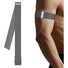 سوار VANEST للعضلة ذات الرأسين متوافق مع جهاز WHOOP 5.0 One+Peak للياقة البدنية، مقاوم للماء والعرق، ملحقات مراقبة معدل ضربات القلب للصحة واللياقة البدنية مع شكل U معدني (ليس للجيل 4) in Kuwait