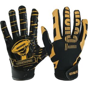Youth Football Gloves, Sticky Kids Football Receiver Gloves, Flag Football Gloves Gifts for Boys Girls in Saudi Arabia