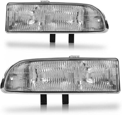 G-Plus Headlus Assembly ، FIT Chevy S10 Blazer 1998 1999 2000 2001 2002 2003 2004 مصابيح أمامية مصد ، Clear Lens Chrome Clear Reflector 16526217 16526218 15098267 15098268 ، Faros Delanteros in Saudi Arabia