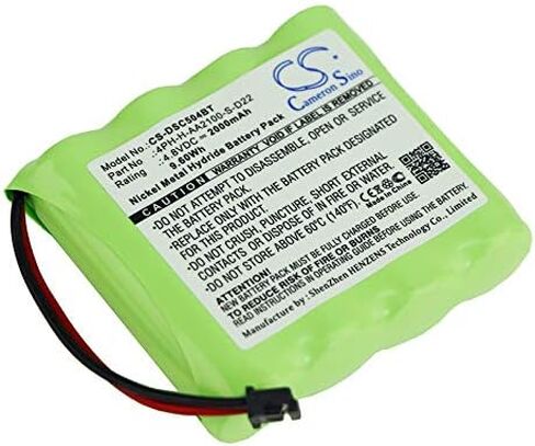 DCH 2000mAh 4PH-H-AA2100-S-D22 استبدال البطارية للوحة إنذار أمان DSC WS4920HE مكرر لاسلكي WTK5504 لوحة مفاتيح لاسلكية 17000153 DSC-BATT2148V in Kuwait