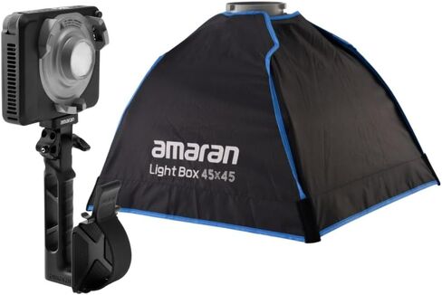 حزمة إضاءة فيديو LED ملونة كاملة RGB 60c من أماران راي مع صندوق سوفت بوكس ​​45 × 45 بوينز (عنصران) in Kuwait