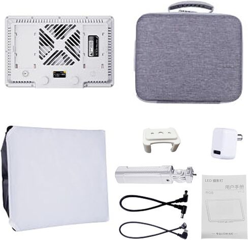Sanpyl RGB LED Panel Light, 2500 to 9900K Dimmable, 4550lux Output, 1008LED Bead, 24 Special Effects, App Control, for Streaming in Saudi Arabia