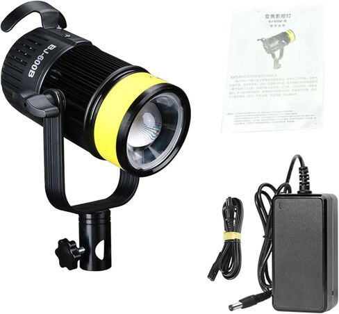 EBTOOLS LED فيديو ضوئي، 35000lux 5600K CRI 96+ إضاءة تصوير فوتوغرافي قابلة للتعتيم مع زاوية شعاع قابلة للتعديل، لتصوير منتجات المجوهرات الشخصية والبث المباشر (قابس أمريكي 500 وات) in Saudi Arabia