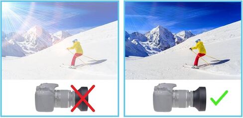77MM Collapsible in 3 Steps Rubber Lens Hood for Canon EF 70-200mm f/2.8L is III USM Lens in Saudi Arabia