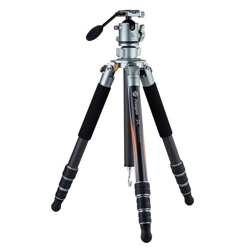 Fotopro Carbon Fiber Tripod with 54mm Large Ball Head, 74" Professional Camera Tripod Stand for Travel, 25kg/55lbs Load, Global Elite Waterproof for DSLR Video Camera Landscape Photography, GEP TL-74C in Saudi Arabia