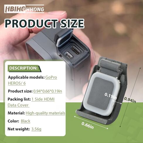 Side Door Cover for GoPro Hero 5 USB Port Protective Cover Replacement for GoPro Hero 5 6 7 Camera Accessories Parts with Lens Protector Film（Diagonal Stripe） in Kuwait