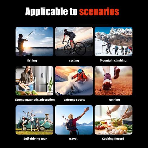 Sanpyl Mini Body Camera 1080P, 180 Rotating Lens POV Camera Wearable with Back Clip, Hands Free for First Person Recording Cycling Travel Security in Kuwait