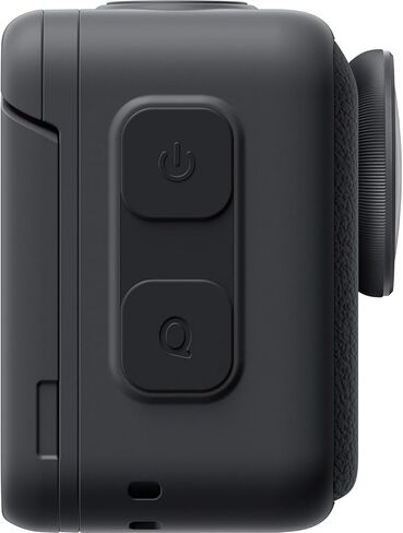 Insta360 GO Ultra Standard Bundle Midnight Black - كاميرا صغيرة بدون استخدام اليدين بدقة 4K، خفيفة الوزن ومحمولة، تتميز بالإضاءة المنخفضة، التثبيت، حزمة عمر البطارية 200 دقيقة مع ذاكرة 128 جيجابايت، حافظة + المزيد in Kuwait